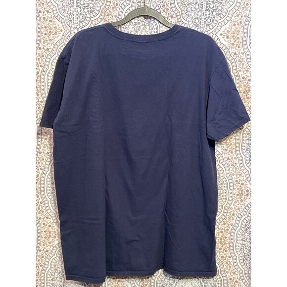 Mens Harry Potter Navy Blue Mythical Creatures Graphic T-Shirt XL Cotton Short S - Picture 2 of 8